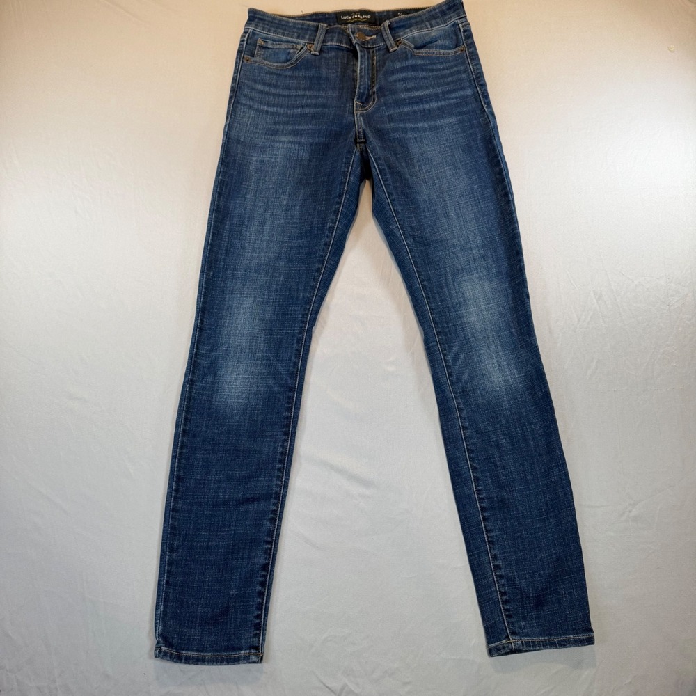 Lucky Brand Womens Mid Rise Skinny Jeans Dark Wash Denim Size 2/26 Regular